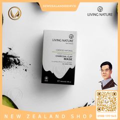 Mặt nạ đất sét than hoạt tính Living Nature Charcoal Clay Mask 10 gói