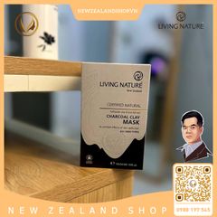 Mặt nạ đất sét than hoạt tính Living Nature Charcoal Clay Mask 10 gói