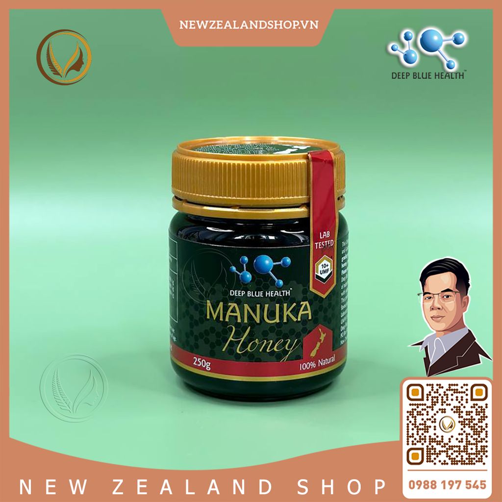 Mật ong Manuka 100% nguyên chất UMF10+ Deep Blue Health Manuka Honey 250g