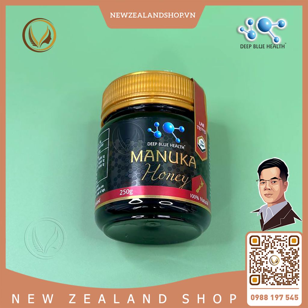 Mật ong Manuka 100% nguyên chất UMF10+ Deep Blue Health Manuka Honey 250g