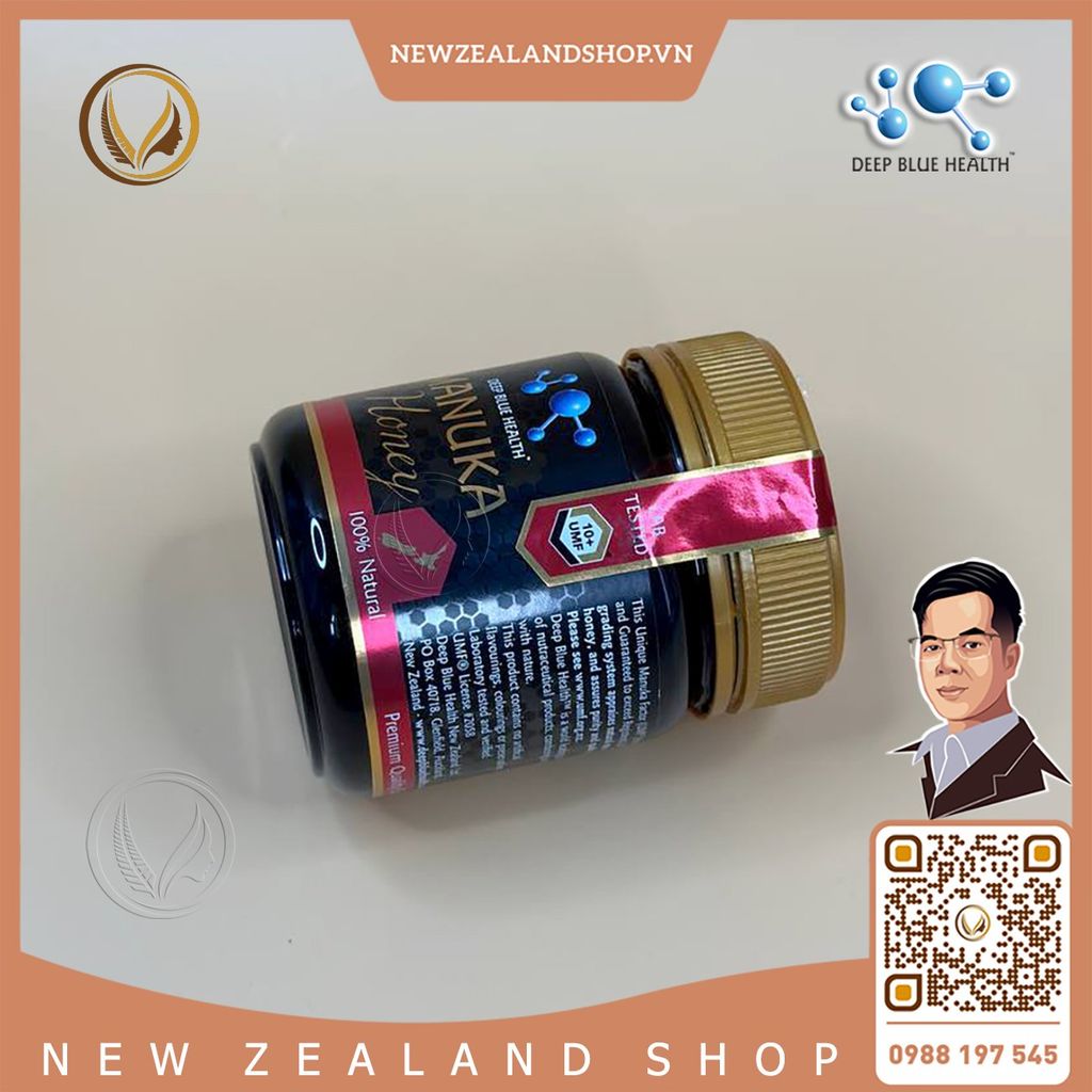 Mật ong Manuka 100% nguyên chất UMF10+ Deep Blue Health Manuka Honey 250g