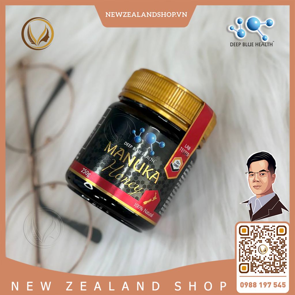 Mật ong Manuka 100% nguyên chất UMF10+ Deep Blue Health Manuka Honey 250g