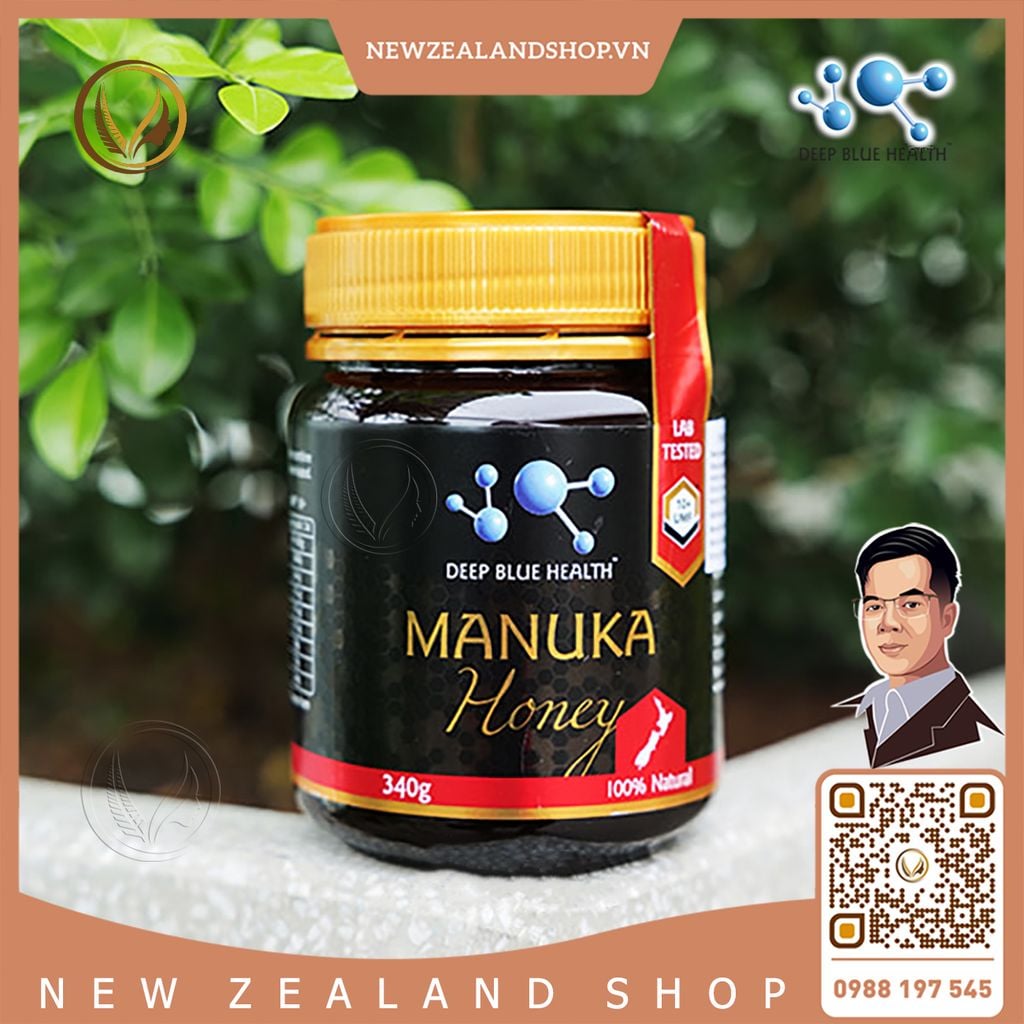 Mật ong Manuka 100% nguyên chất UMF10+ Deep Blue Health Manuka Honey 250g