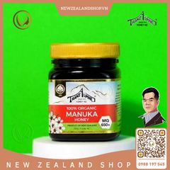 Mật ong Manuka hữu cơ MG650+ TranzAlpine 100% Organic Manuka Honey 250g