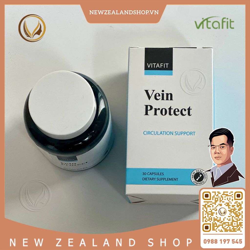 Viên uống giảm suy giãn tĩnh mạch và trĩ VitaFit Vein Protect 30 viên