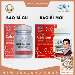 Viên uống bổ sung Canxi và Vitamin D Deep Blue Health Liquid Calcium 60 viên