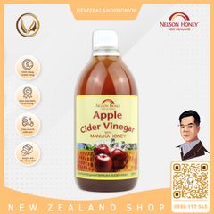 Giấm táo với mật ong manuka Nelson Honey Apple Cider Vinegar With Manuka Honey 500ml