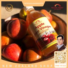 Giấm táo với mật ong manuka Nelson Honey Apple Cider Vinegar With Manuka Honey 500ml