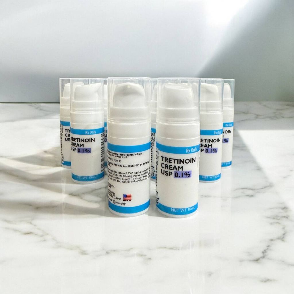 Kem trị mụn, mờ nám, trẻ hoá da Nanogize Tretinoin Cream USP 0.1% (10ml)