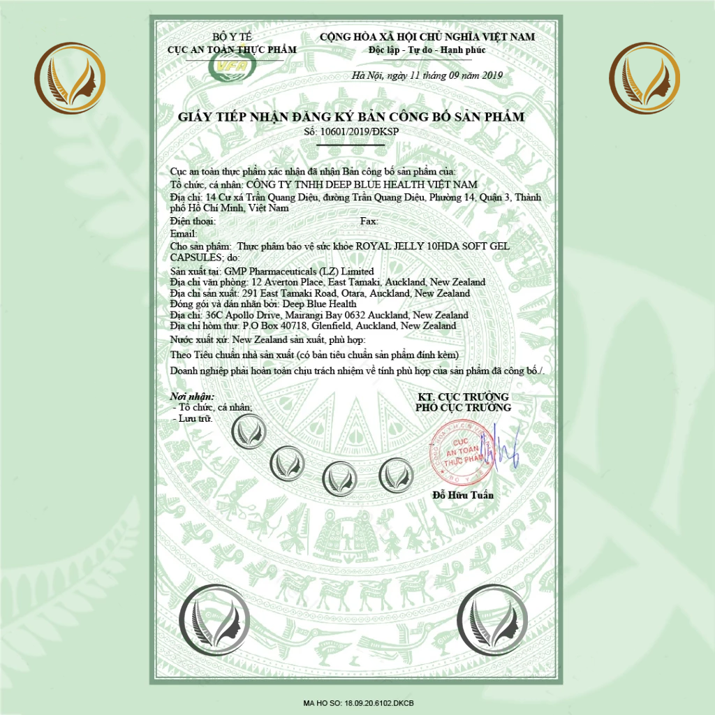 Viên uống sữa ong chúa NZ Pure Health Royal Jelly 30 viên