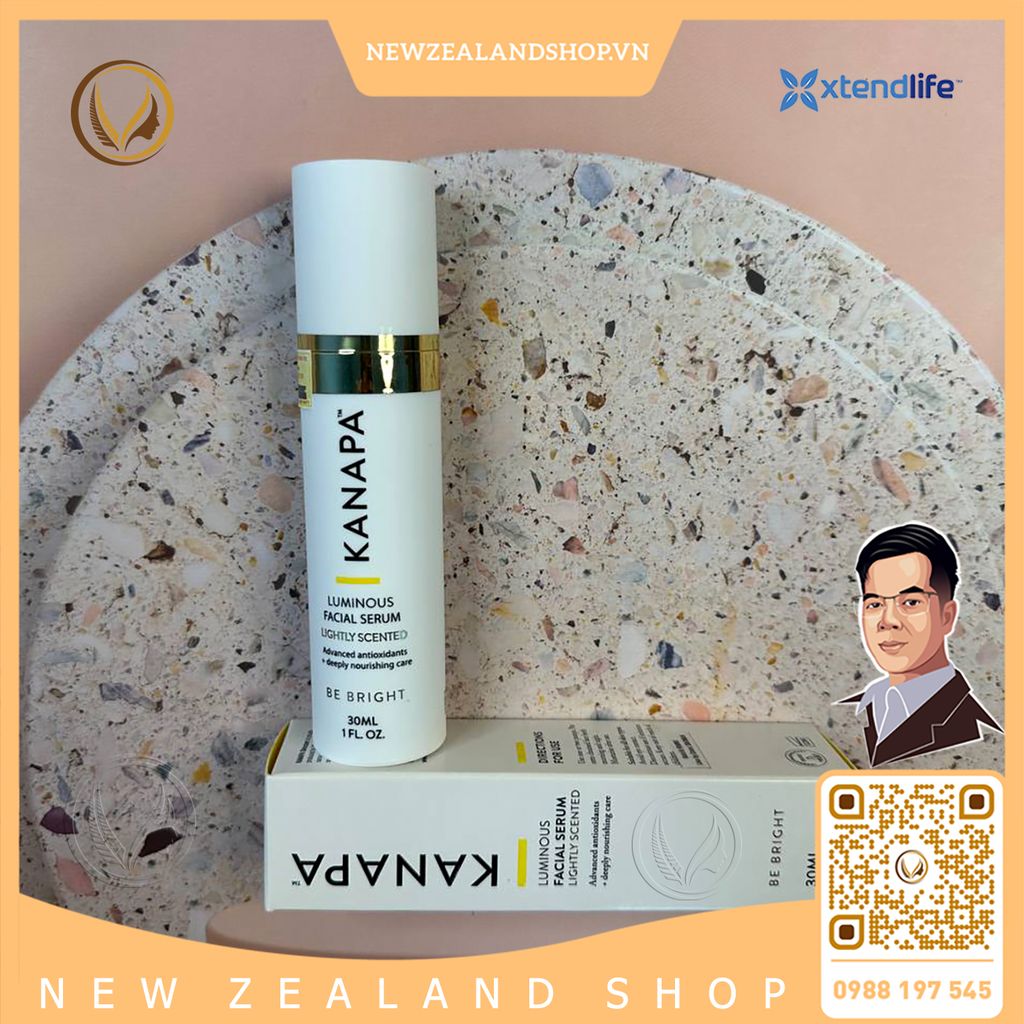 Serum dưỡng da sáng mịn Xtend Life Kanapa Luminous Facial Serum 30ml