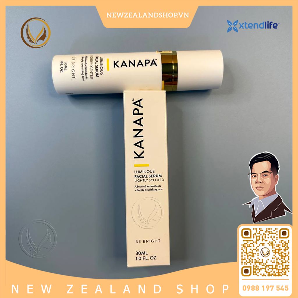 Serum dưỡng da sáng mịn Xtend Life Kanapa Luminous Facial Serum 30ml
