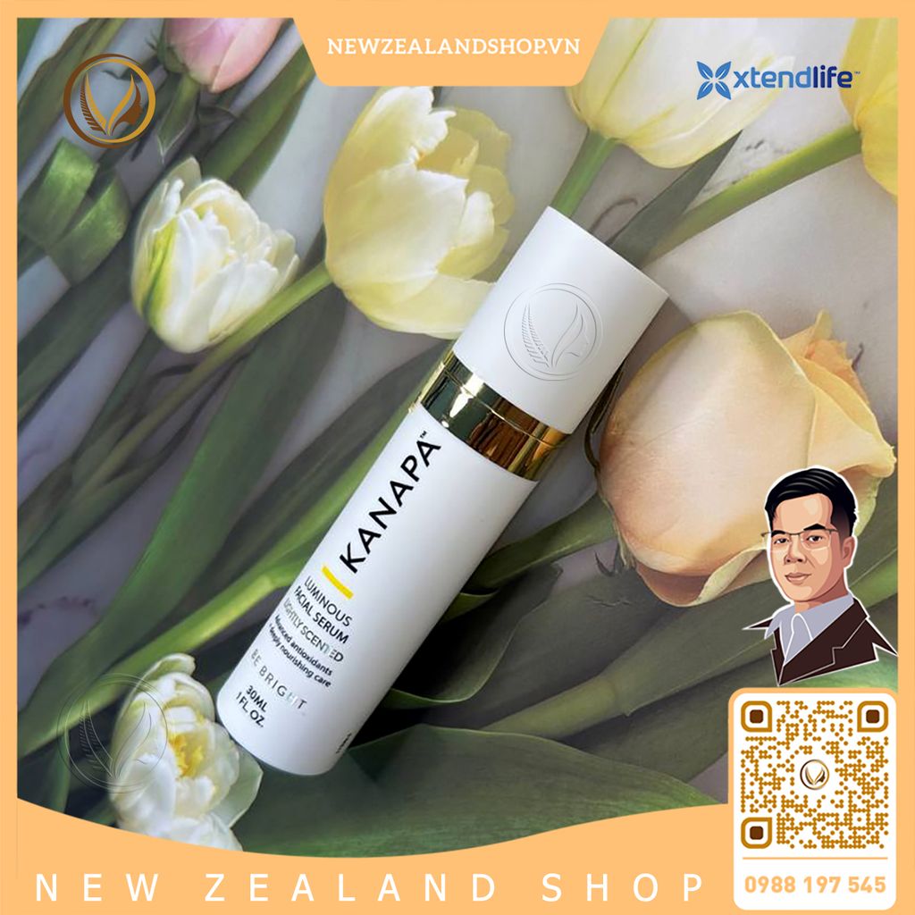 Serum dưỡng da sáng mịn Xtend Life Kanapa Luminous Facial Serum 30ml