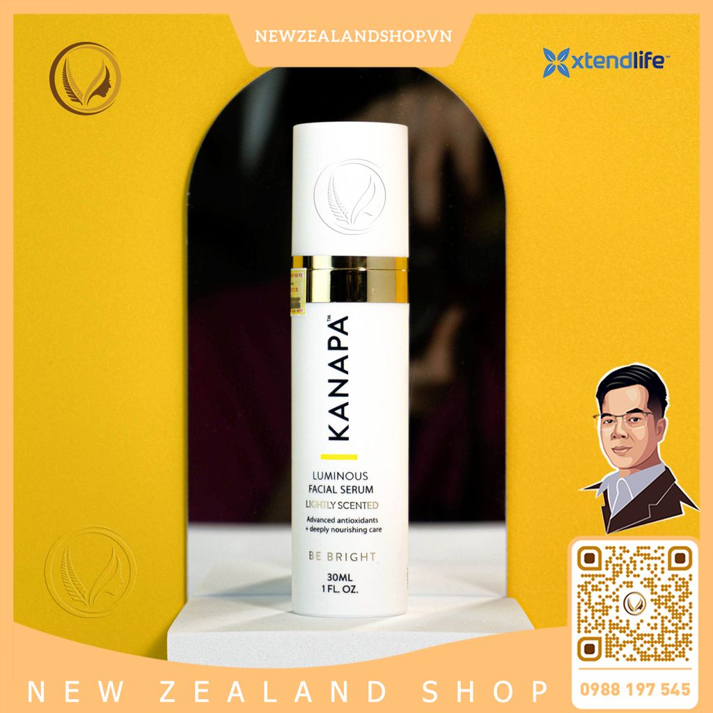 Serum dưỡng da sáng mịn Xtend Life Kanapa Luminous Facial Serum 30ml
