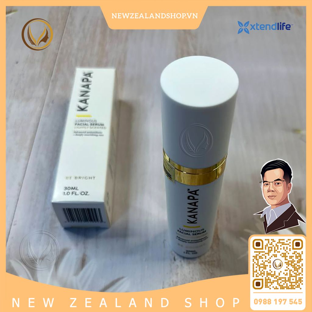 Serum dưỡng da sáng mịn Xtend Life Kanapa Luminous Facial Serum 30ml