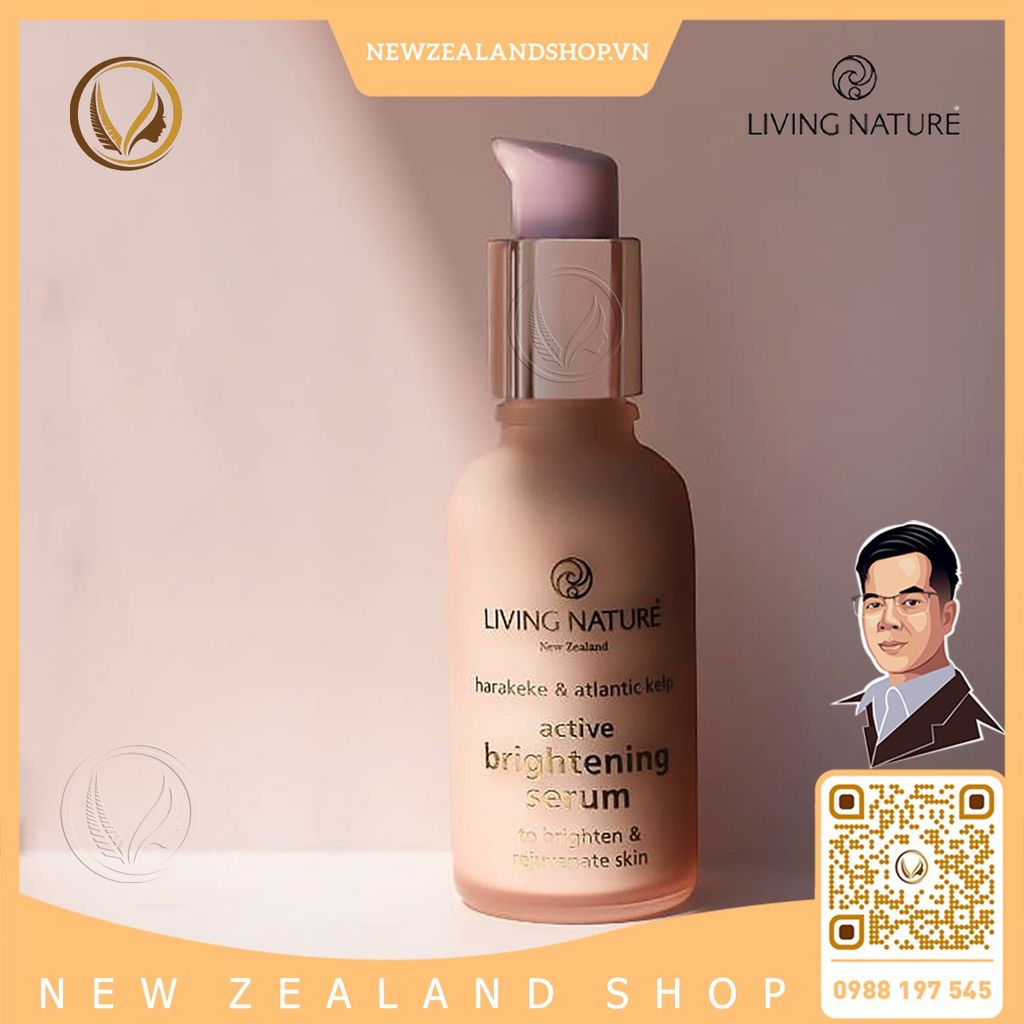 Serum dưỡng trắng da, đều màu da Living Nature Active Brightening Serum 30ml