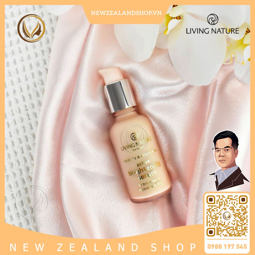 Serum dưỡng trắng da, đều màu da Living Nature Active Brightening Serum 30ml