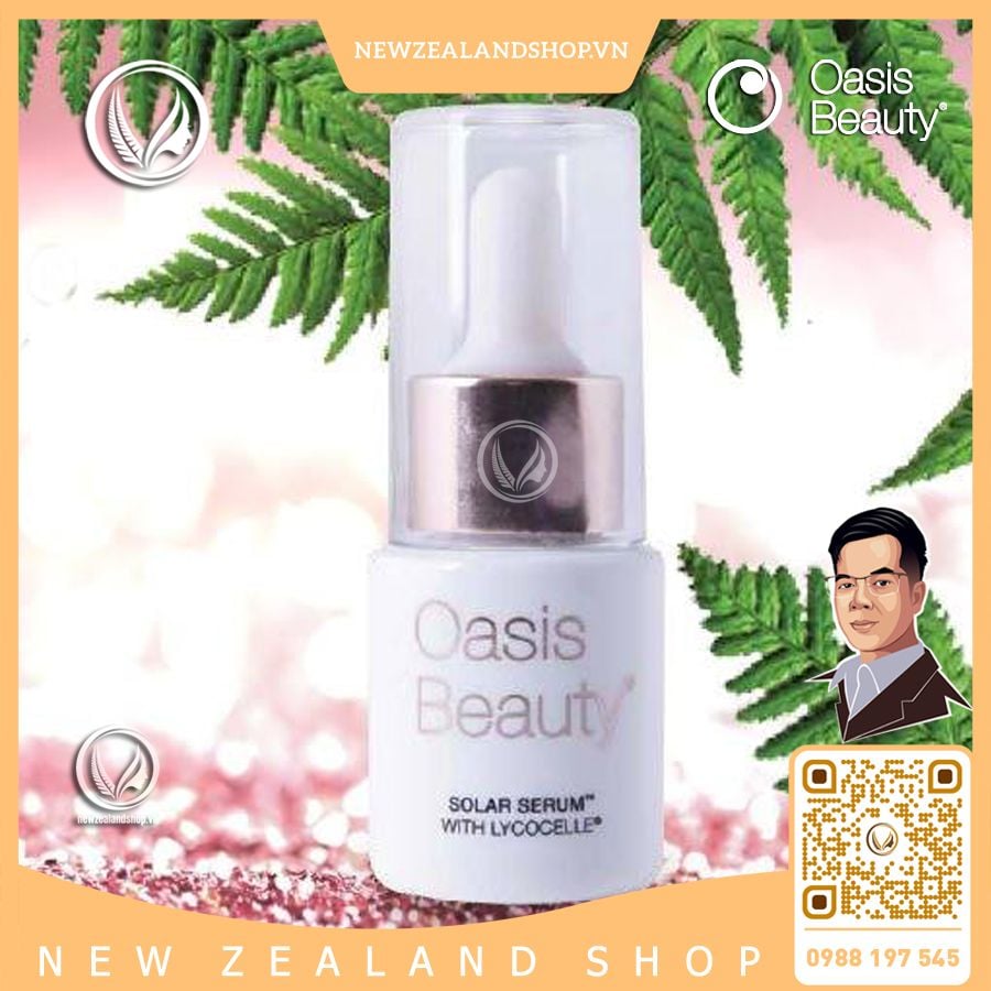 Serum dưỡng trắng da, chống lão hóa Oasis Beauty Solar Serum With Lycocelle® 15ml