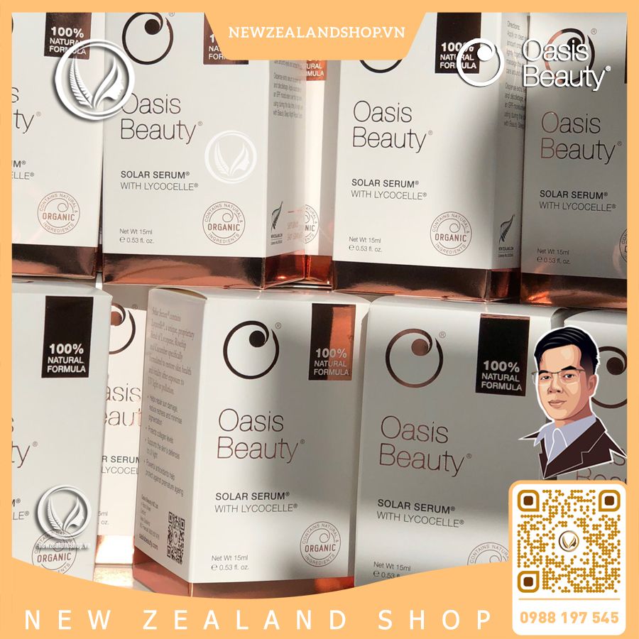 Serum dưỡng trắng da, chống lão hóa Oasis Beauty Solar Serum With Lycocelle® 15ml