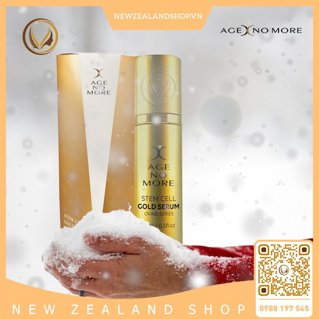 Serum tế bào gốc nhau thai cừu Age No More Stem Cell Gold Serum 15ml