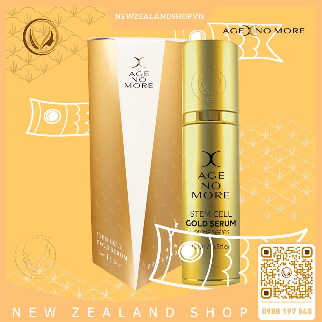 Serum tế bào gốc nhau thai cừu Age No More Stem Cell Gold Serum 15ml