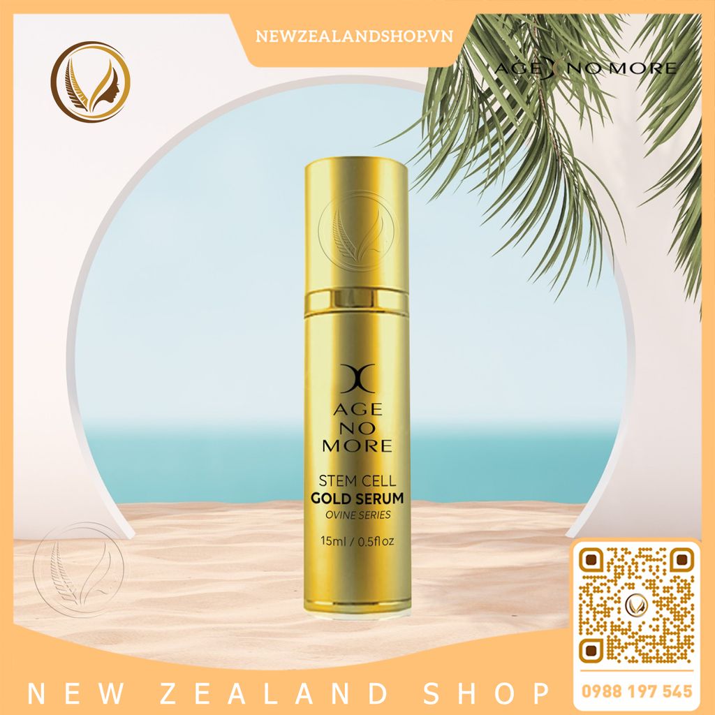 Serum tế bào gốc nhau thai cừu Age No More Stem Cell Gold Serum 15ml