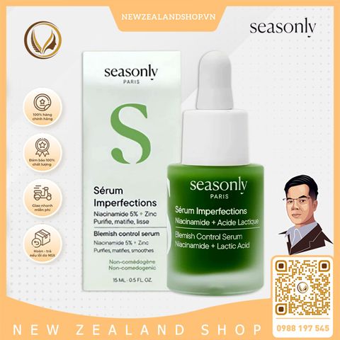 Serum trị mụn, giảm thâm mờ sẹo Seasonly Sérum Imperfections (Blemish-Control Serum) 15ml