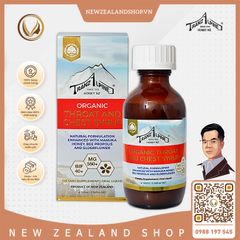 Siro giảm ho, đau họng MG550+ TranzAlpine Organic Throat And Chest Syrup 100ml