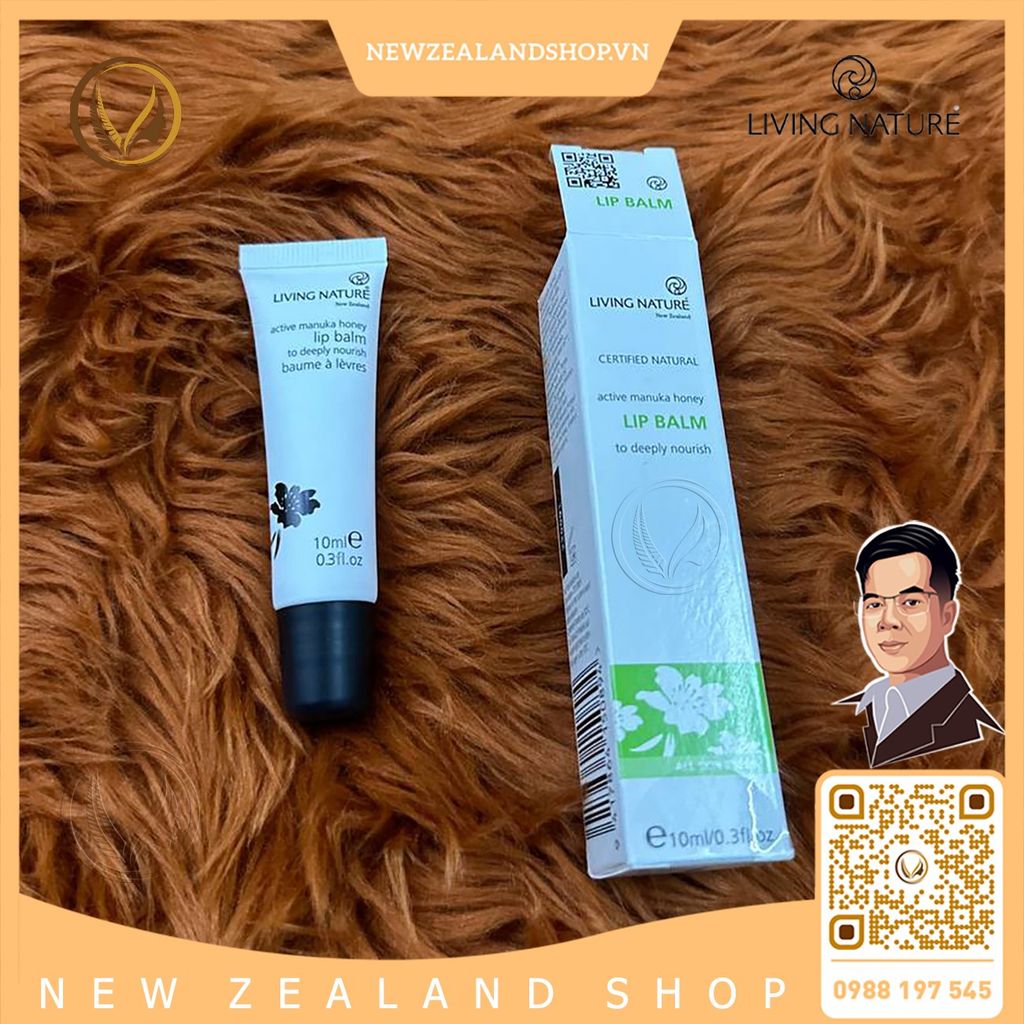 Son dưỡng môi dạng gel cho mọi loại da Living Nature Lip Balm 10ml