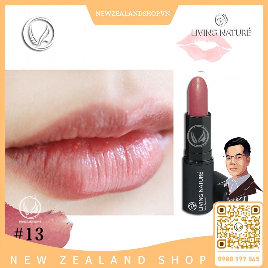 Son dưỡng môi màu hồng Living Nature Tinted Lip Hydrator Bliss 13 (3.9g)