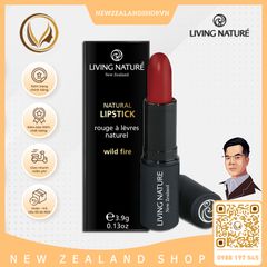 Son môi đỏ cam 100% tự nhiên Living Nature Lipstick Wild Fire 11 (3.9g)