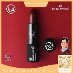 Son môi đỏ rượu 100% tự nhiên Living Nature Lipstick Pure Passion 12 (3.9g)