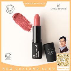 Son môi màu hồng 100% tự nhiên Living Nature Lipstick Laughter 05 (4.0g)