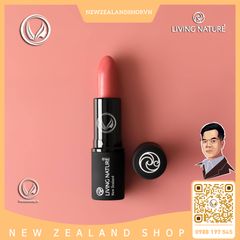 Son môi màu hồng 100% tự nhiên Living Nature Lipstick Laughter 05 (4.0g)