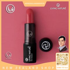 Son môi màu hồng mận 100% tự nhiên Living Nature Lipstick Summer Rain 07 (4.0g)