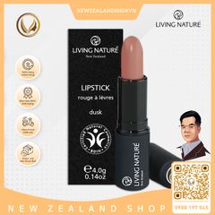 Son môi màu đỏ cam 100% tự nhiên Living Nature Lipstick Electric Coral 15 (3.9g)