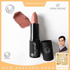 Son môi màu hồng nâu đất 100% tự nhiên Living Nature Lipstick Dusk 08 (4.0g)