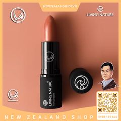 Son môi màu hồng nâu đất 100% tự nhiên Living Nature Lipstick Dusk 08 (4.0g)