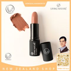Son môi màu hồng nâu 100% tự nhiên Living Nature Lipstick Sandstone 03 (4.0g)