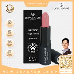 Son môi màu đỏ cam 100% tự nhiên Living Nature Lipstick Electric Coral 15 (3.9g)