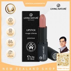 Son môi màu hồng nude 100% tự nhiên Living Nature Lipstick Precious 09 (4.0g)