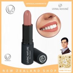 Son môi màu hồng nude 100% tự nhiên Living Nature Lipstick Precious 09 (4.0g)