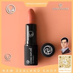 Son môi màu hồng nude 100% tự nhiên Living Nature Lipstick Precious 09 (4.0g)