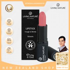Son môi màu đỏ cam 100% tự nhiên Living Nature Lipstick Electric Coral 15 (3.9g)