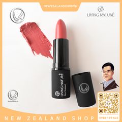 Son môi hồng 100% tự nhiên Living Nature Lipstick Bloom 10 (4.0g)