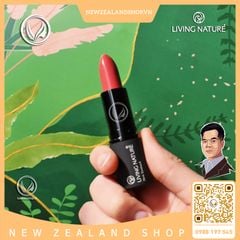 Son môi hồng 100% tự nhiên Living Nature Lipstick Bloom 10 (4.0g)