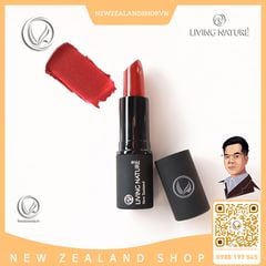 Son môi màu đỏ thuần 100% tự nhiên Living Nature Lipstick Glamorous 16 (3.9g)
