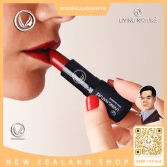 Son môi màu đỏ thuần 100% tự nhiên Living Nature Lipstick Glamorous 16 (3.9g)