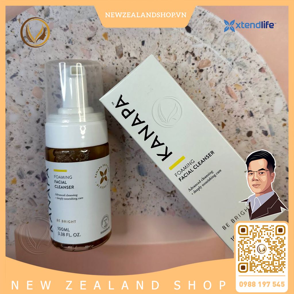 Sữa rửa mặt tạo bọt Xtend Life Kanapa Foaming Facial Cleanser 100ml