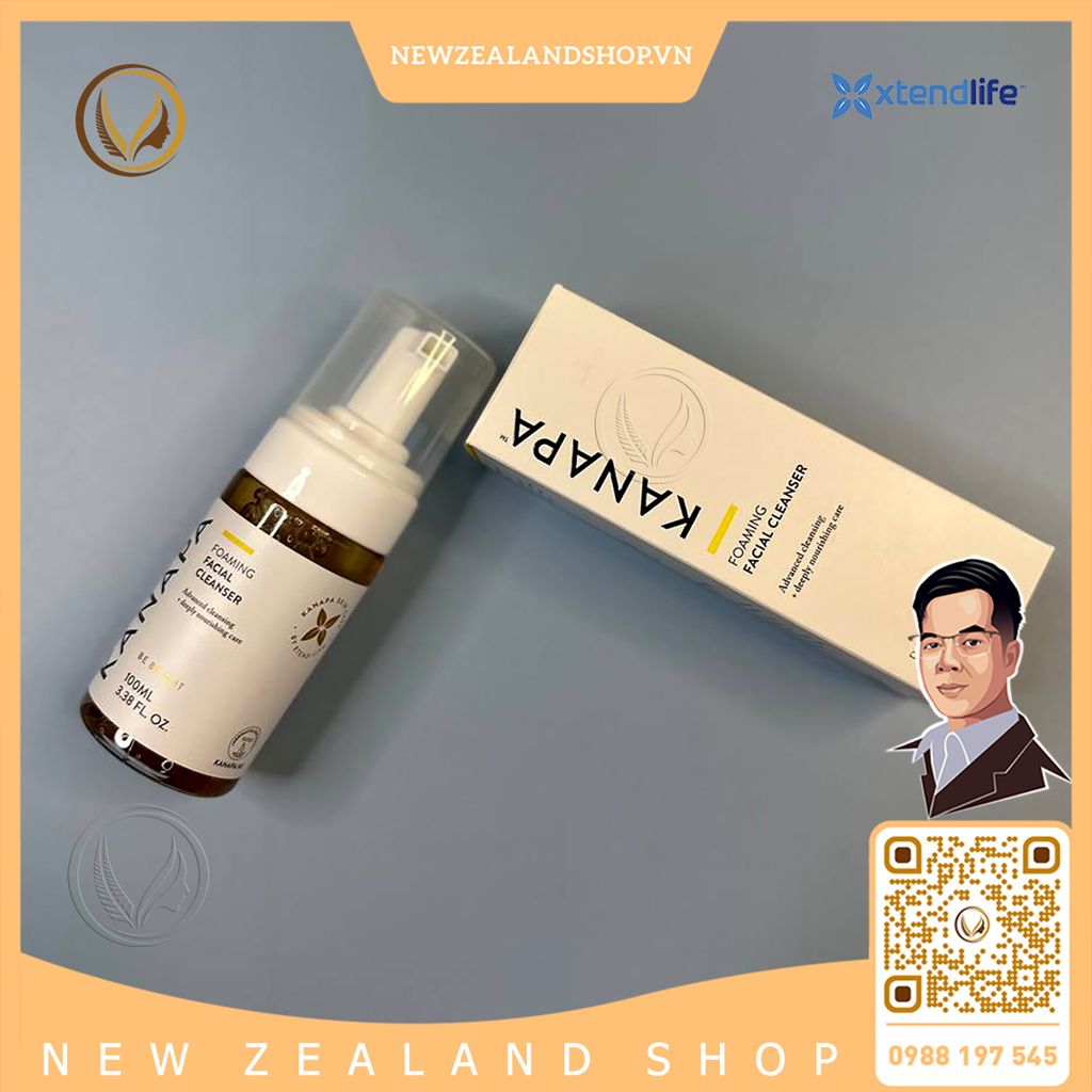 Sữa rửa mặt tạo bọt Xtend Life Kanapa Foaming Facial Cleanser 100ml